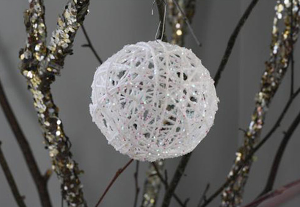 Home-made Christmas ball from Femina.mk