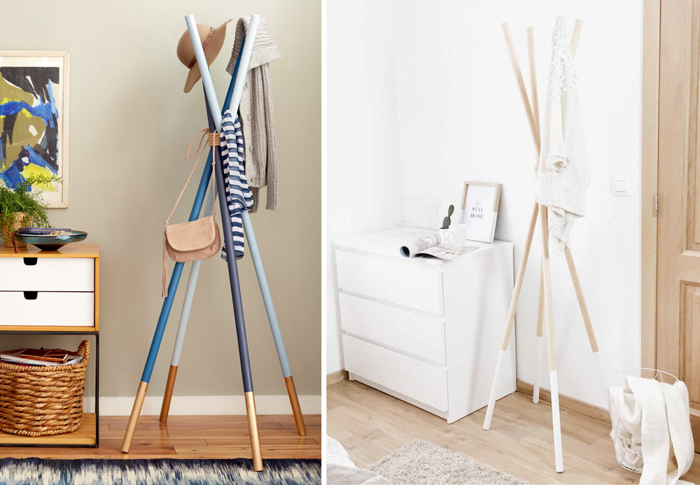 Mikado style coat racks