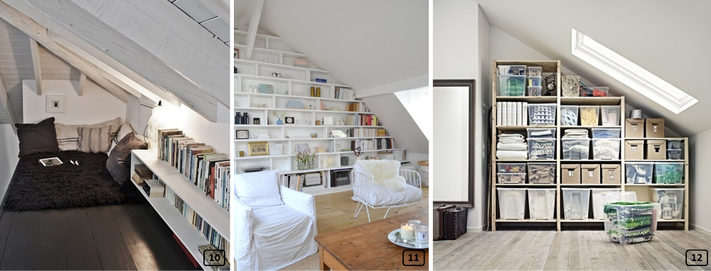 12 ideas for storage in the attic- BnbStaging le blog