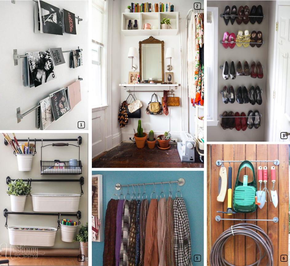 Towel rails in the home for ingenious storage