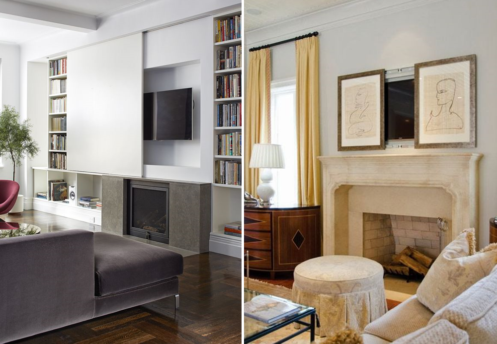 How to disguise TV in interiors - BnbStaging the blog