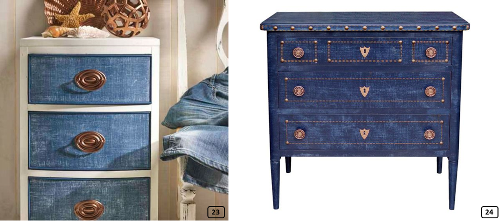 Jeans on drawers cabinets