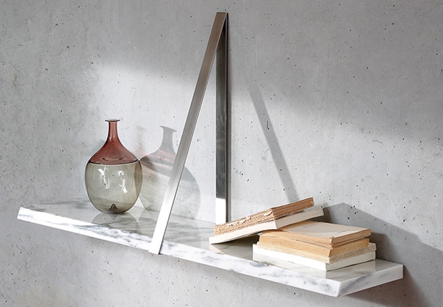 Shelf in marble material, Michael Anastassiades, coedition