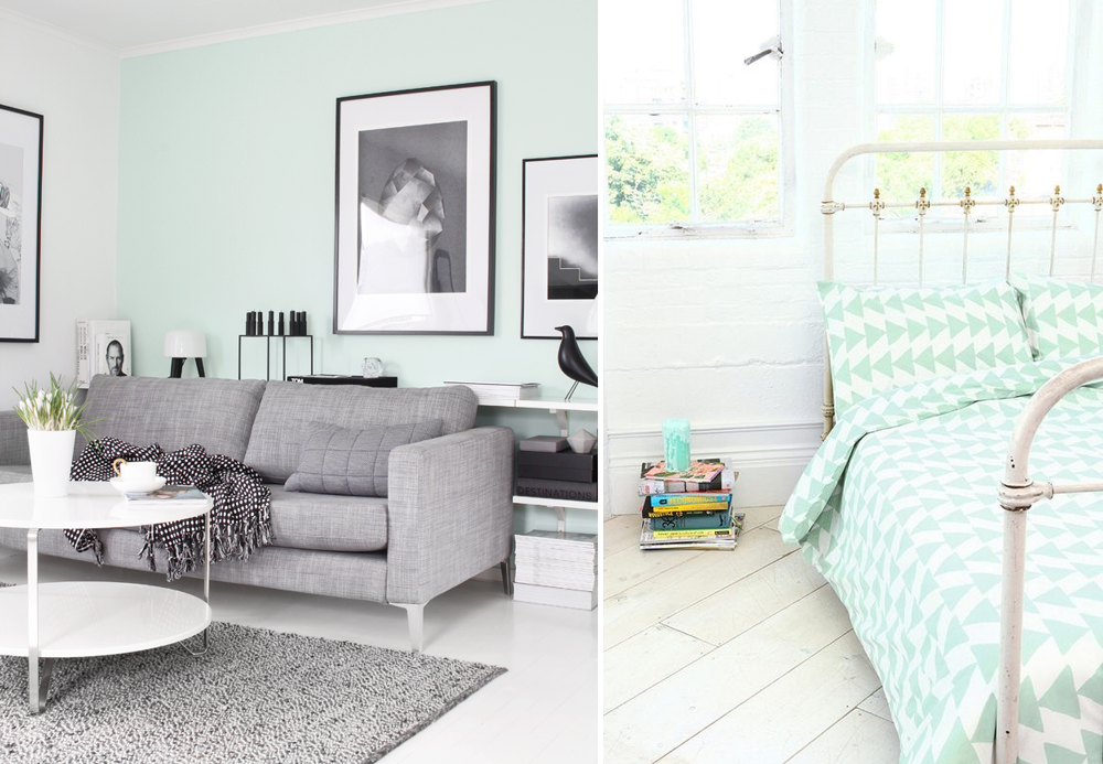 Mint green colour in interiors - BnbStaging the blog