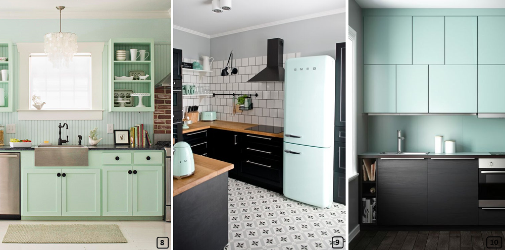 Mint color for a vintage style