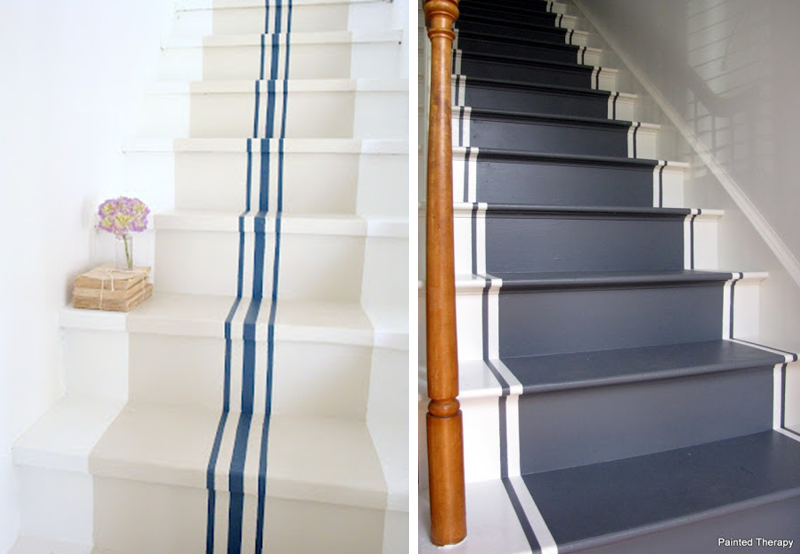 DIY painted stairs 2
