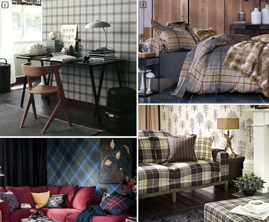 Tartan print in homes