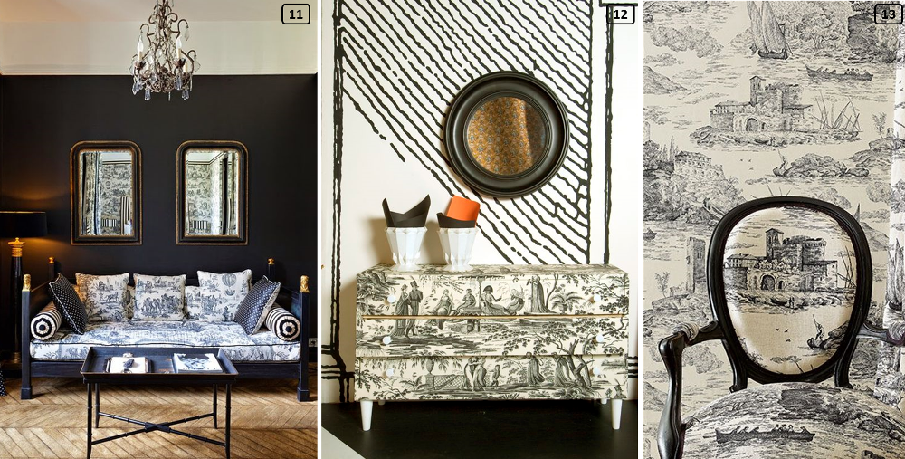 Jouy prints in contemporary interiors